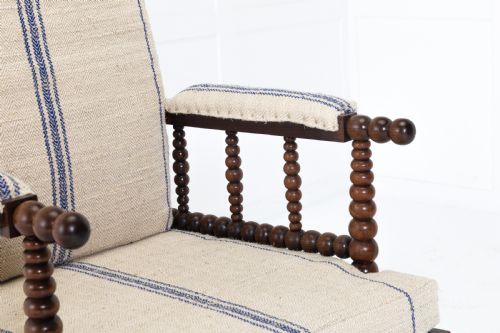 19TH CENTURY ENGLISH ROSEWOOD BOBBIN CHAIR - ADDITIONAL PHOTO 3