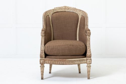 19TH CENTURY FRENCH CARVED WOOD CHAIR - ADDITIONAL PHOTO 1
