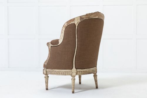 19TH CENTURY FRENCH CARVED WOOD CHAIR - ADDITIONAL PHOTO 8