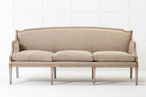 large scale 18th century george iii paint and gilt sofa - CATEGORY: ANTIQUE SOFAS - DATED 18TH CENTURY
