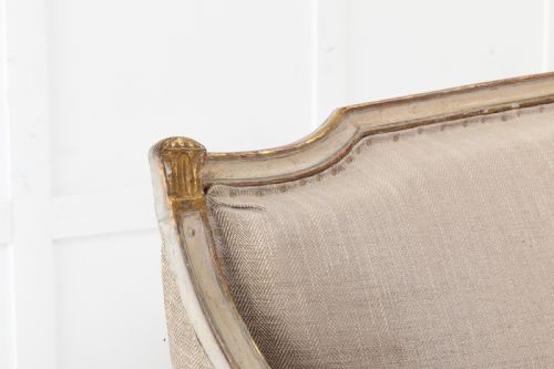 LARGE SCALE 18TH CENTURY GEORGE III PAINT AND GILT SOFA - ADDITIONAL PHOTO 5