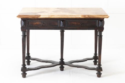 17TH CENTURY ITALIAN WALNUT SIDE TABLE - ADDITIONAL PHOTO 1