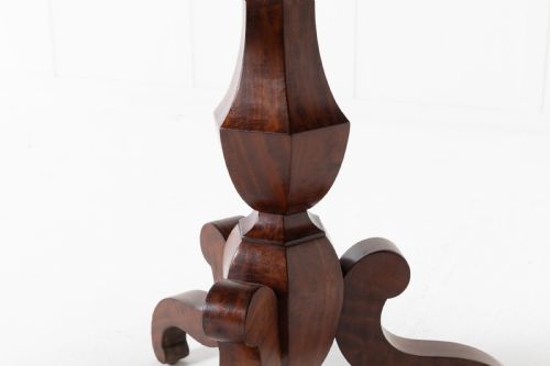 19TH CENTURY FRENCH MAHOGANY GURIDON WITH SPECIMEN MARBLE TOP - ADDITIONAL PHOTO 4