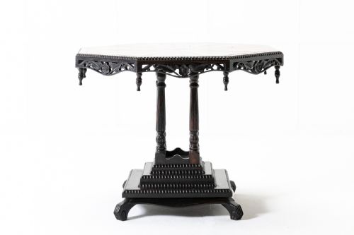 ANGLO INDIAN SPECIMEN WOOD TABLE CIRCA 1900 - ADDITIONAL PHOTO 5
