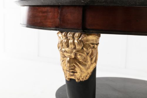 EARLY 19TH CENTURY TRIPOD TABLE WITH BLACK MARBLE TOP - ADDITIONAL PHOTO 3