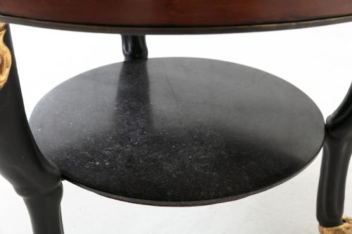 EARLY 19TH CENTURY TRIPOD TABLE WITH BLACK MARBLE TOP - ADDITIONAL PHOTO 5