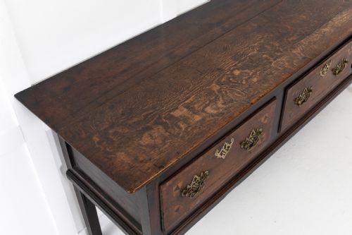 GEORGE III OAK DRESSER BASE - ADDITIONAL PHOTO 4