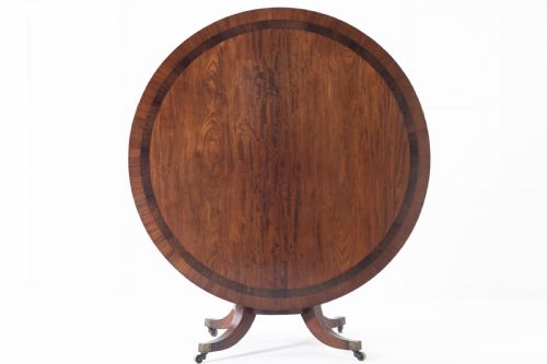 19th century regency mahogany large circular centre table - CATEGORY: ANTIQUE TABLES - DATED 19TH CENTURY