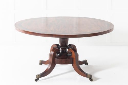 19TH CENTURY REGENCY MAHOGANY LARGE CIRCULAR CENTRE TABLE - ADDITIONAL PHOTO 2