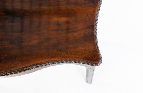 GEORGE III MAHOGANY SERPENTINE CARD TABLE - ADDITIONAL PHOTO 2
