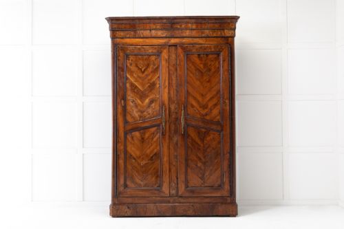 18th century french yew wood armoire - CATEGORY: ANTIQUE CUPBOARDS - DATED 18TH CENTURY
