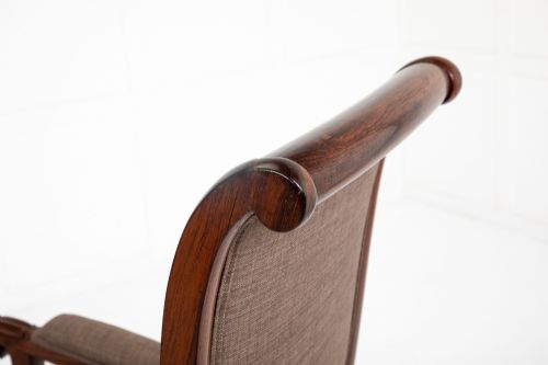 19TH CENTURY ENGLISH REGENCY ROSEWOOD ARMCHAIR - ADDITIONAL PHOTO 2
