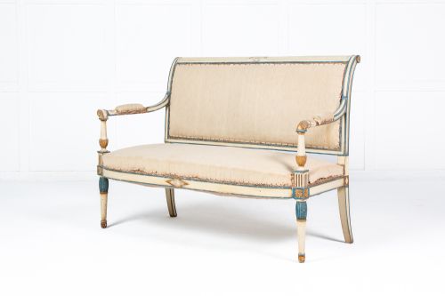 1920s french painted sofa - CATEGORY: ANTIQUE SOFAS - DATED 1920