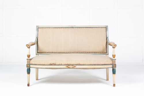 1920S FRENCH PAINTED SOFA - ADDITIONAL PHOTO 1
