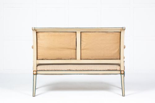 1920S FRENCH PAINTED SOFA - ADDITIONAL PHOTO 2