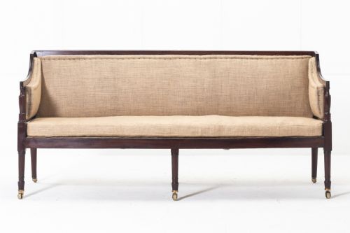 19TH CENTURY ENGLISH REGENCY MAHOGANY SOFA - ADDITIONAL PHOTO 1