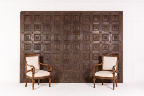 HUGE 18TH CENTURY SPANISH WOOD PANEL - ADDITIONAL PHOTO 4
