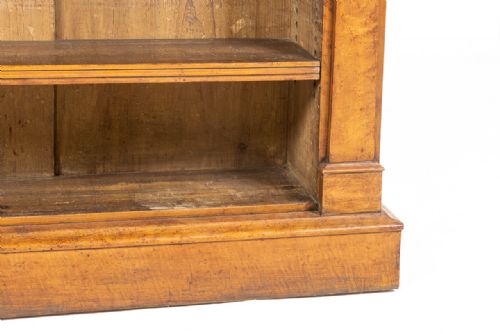 19TH CENTURY ENGLISH REGENCY BIRD'S EYE MAPLE OPEN BOOKCASE - ADDITIONAL PHOTO 3