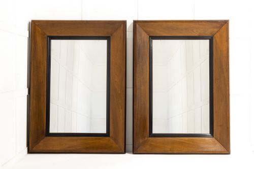 pair of 19th century french oak mirrors - CATEGORY: ANTIQUE MIRRORS - DATED 19TH CENTURY