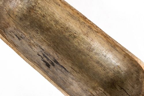 LARGE 19TH CENTURY DECORATIVE WOODEN DOUGH BOWL - ADDITIONAL PHOTO 3