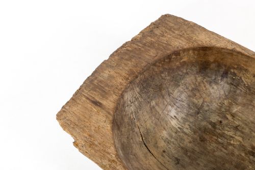 LARGE 19TH CENTURY DECORATIVE WOODEN DOUGH BOWL - ADDITIONAL PHOTO 4