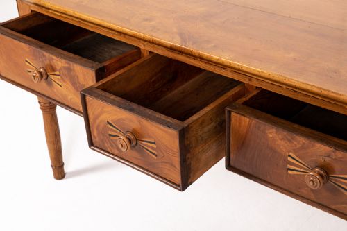 19TH CENTURY FRENCH MAPLE AND ELM TABLE - ADDITIONAL PHOTO 2