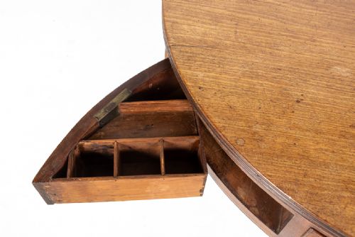EARLY 19TH CENTURY ENGLISH REGENCY MAHOGANY DRUM TABLE - ADDITIONAL PHOTO 4