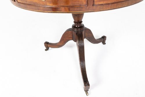 EARLY 19TH CENTURY ENGLISH REGENCY MAHOGANY DRUM TABLE - ADDITIONAL PHOTO 5