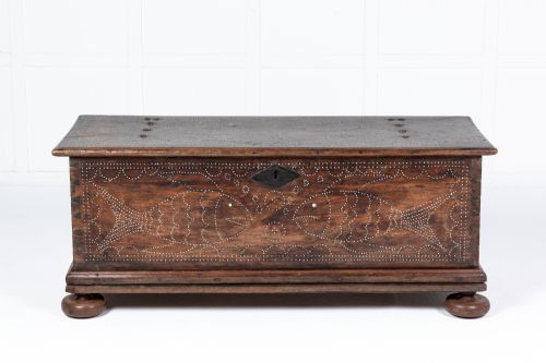 17TH CENTURY FRENCH WALNUT COFFER - ADDITIONAL PHOTO 1