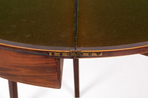 PAIR OF LATE 18TH CENTURY ENGLISH MAHOGANY CARDTEA TABLES - ADDITIONAL PHOTO 2