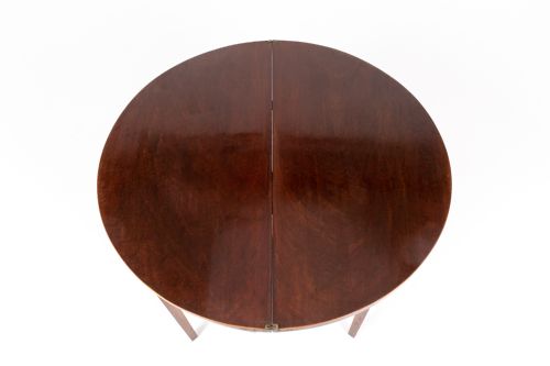 PAIR OF LATE 18TH CENTURY ENGLISH MAHOGANY CARDTEA TABLES - ADDITIONAL PHOTO 5