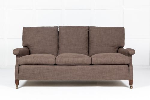 19TH CENTURY HOWARD STYLE MAHOGANY SOFA - ADDITIONAL PHOTO 1