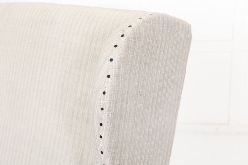 PAIR OF LARGE SCALE FRENCH RECLINING WING CHAIRS - ADDITIONAL PHOTO 2