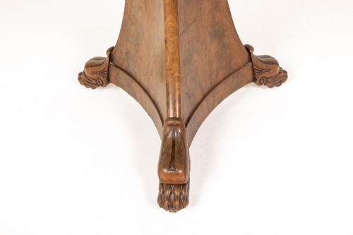19TH CENTURY FRENCH WALNUT GURIDON WITH MARBLE TOP - ADDITIONAL PHOTO 1