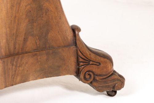 19TH CENTURY FRENCH WALNUT GURIDON WITH MARBLE TOP - ADDITIONAL PHOTO 4