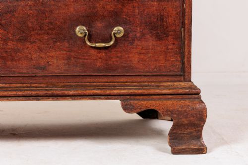 18TH CENTURY ENGLISH GEORGE III OAK CHEST ON CHEST - ADDITIONAL PHOTO 1