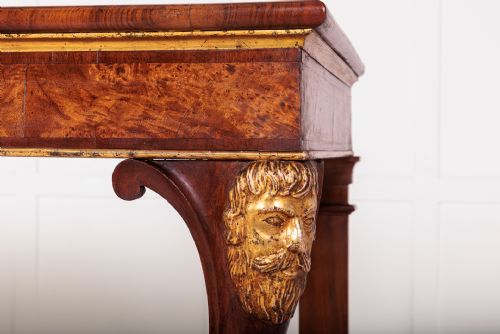 PAIR OF RARE EARLY 19TH CENTURY ITALIAN WALNUT AND BURR YEW CONSOLE TABLES - ADDITIONAL PHOTO 5