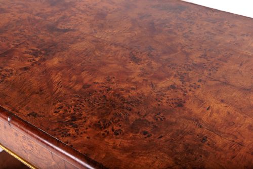 PAIR OF RARE EARLY 19TH CENTURY ITALIAN WALNUT AND BURR YEW CONSOLE TABLES - ADDITIONAL PHOTO 7