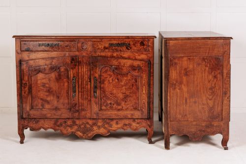 PAIR OF 18TH CENTURY FRENCH BURR ASH BUFFETS - ADDITIONAL PHOTO 9