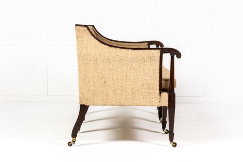 19TH CENTURY ENGLISH MAHOGANY SOFA - ADDITIONAL PHOTO 3