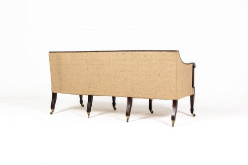 19TH CENTURY ENGLISH MAHOGANY SOFA - ADDITIONAL PHOTO 4