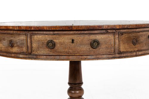 19TH CENTURY ENGLISH REGENCY MAHOGANY DRUM TABLE - ADDITIONAL PHOTO 2