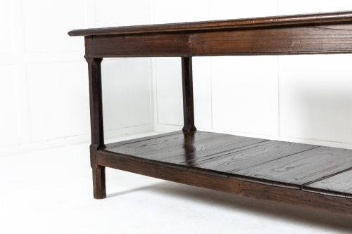 LARGE 19TH CENTURY FRENCH OAK DRAPERS TABLE - ADDITIONAL PHOTO 2