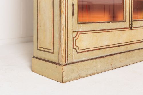 FRENCH PAINTED GLAZED CABINET CIRCA 1900 - ADDITIONAL PHOTO 3