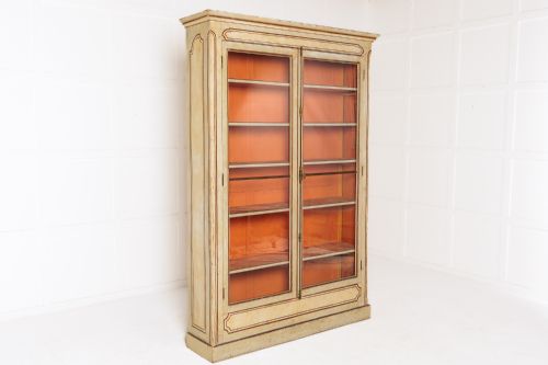FRENCH PAINTED GLAZED CABINET CIRCA 1900 - ADDITIONAL PHOTO 5