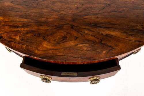 19TH CENTURY ENGLISH REGENCY ROSEWOOD DRUM TABLE - ADDITIONAL PHOTO 7