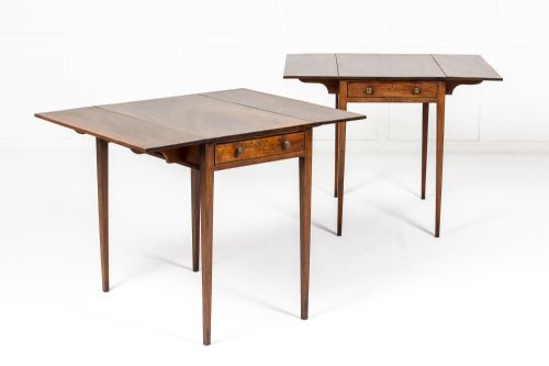 pair of 18th century english mahogany pembroke tables - CATEGORY: ANTIQUE TABLES - DATED 18TH CENTURY