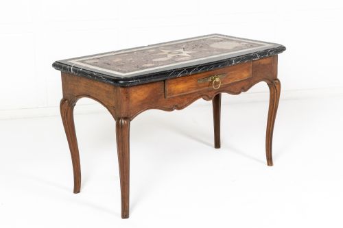 18TH CENTURY FRENCH CONSOLE TABLE WITH MARBLE TOP - ADDITIONAL PHOTO 5