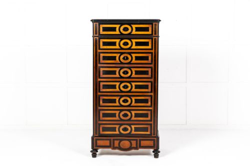 19th century french ebony and kingwood secrtaire - CATEGORY: ANTIQUE BUREAU - DATED 19TH CENTURY
