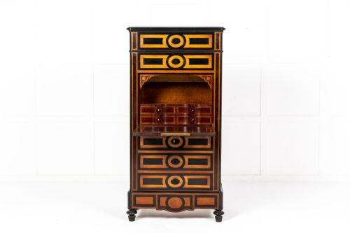 19TH CENTURY FRENCH EBONY AND KINGWOOD SECRTAIRE - ADDITIONAL PHOTO 1